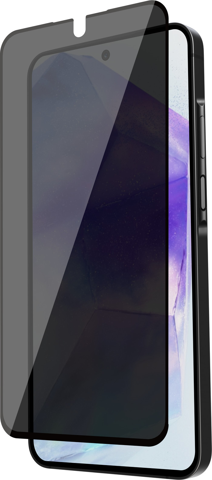 BlueBuilt Samsung Galaxy A56 Privacy Filter Screenprotector Glas detail