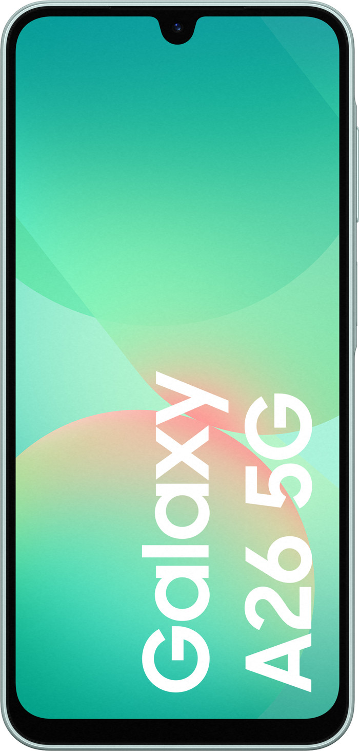 Samsung Galaxy A26 128GB Groen 5G + Compleet Accessoirepakket voorkant