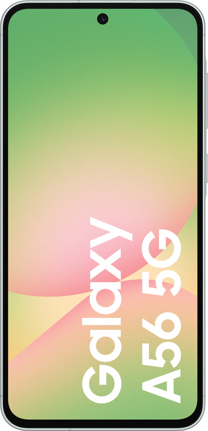 Samsung Galaxy A56 256GB Groen 5G + Basis Accessoirepakket voorkant