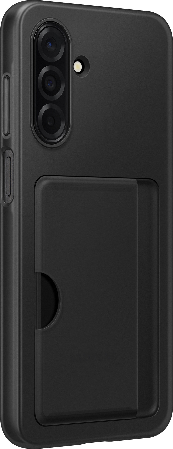 Samsung Galaxy A26 Card Slot Back Cover Zwart rechterkant
