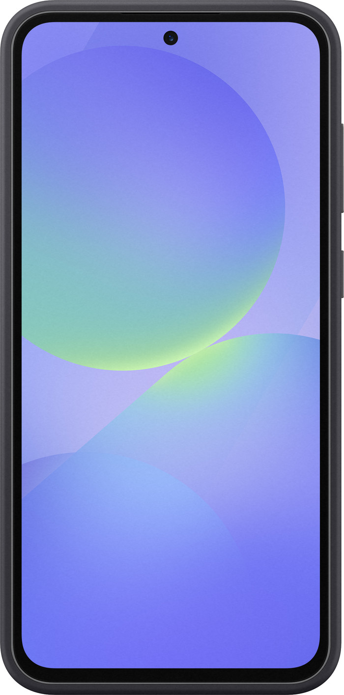 Samsung Galaxy A36 Siliconen Back Cover Zwart voorkant