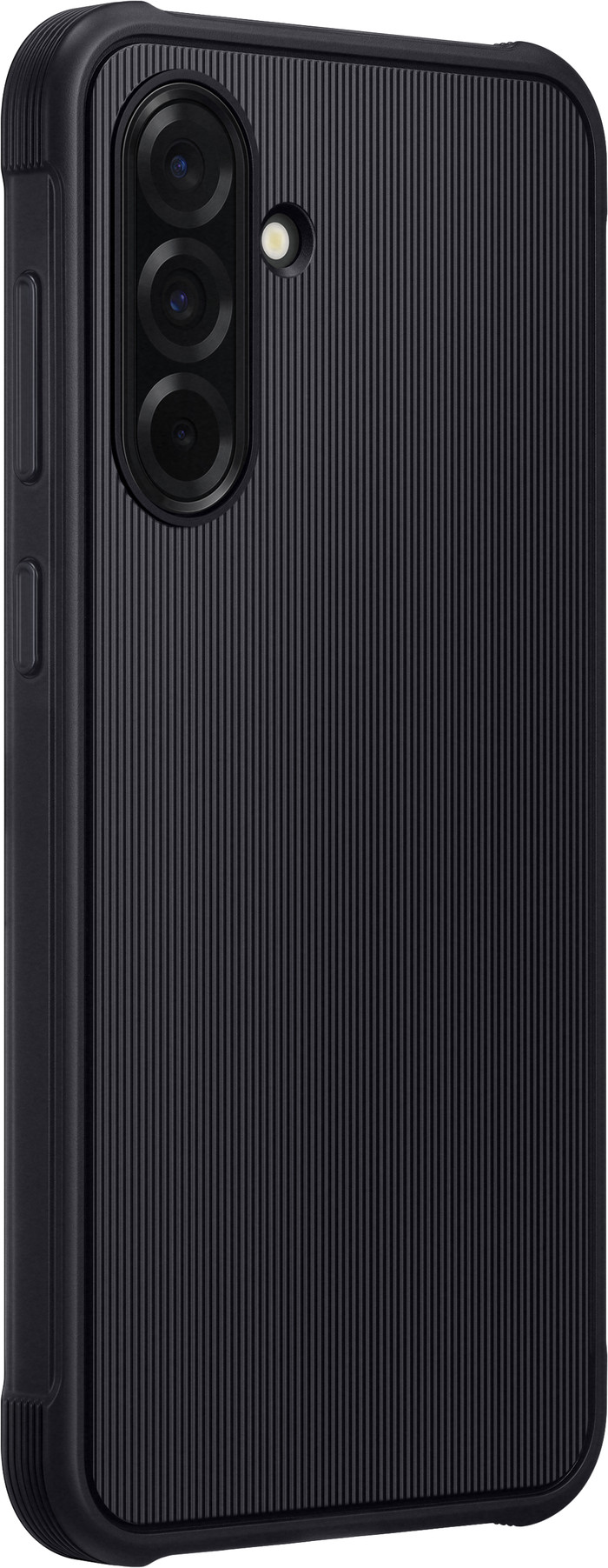 Samsung Galaxy A36 Rugged Back Cover Zwart rechterkant