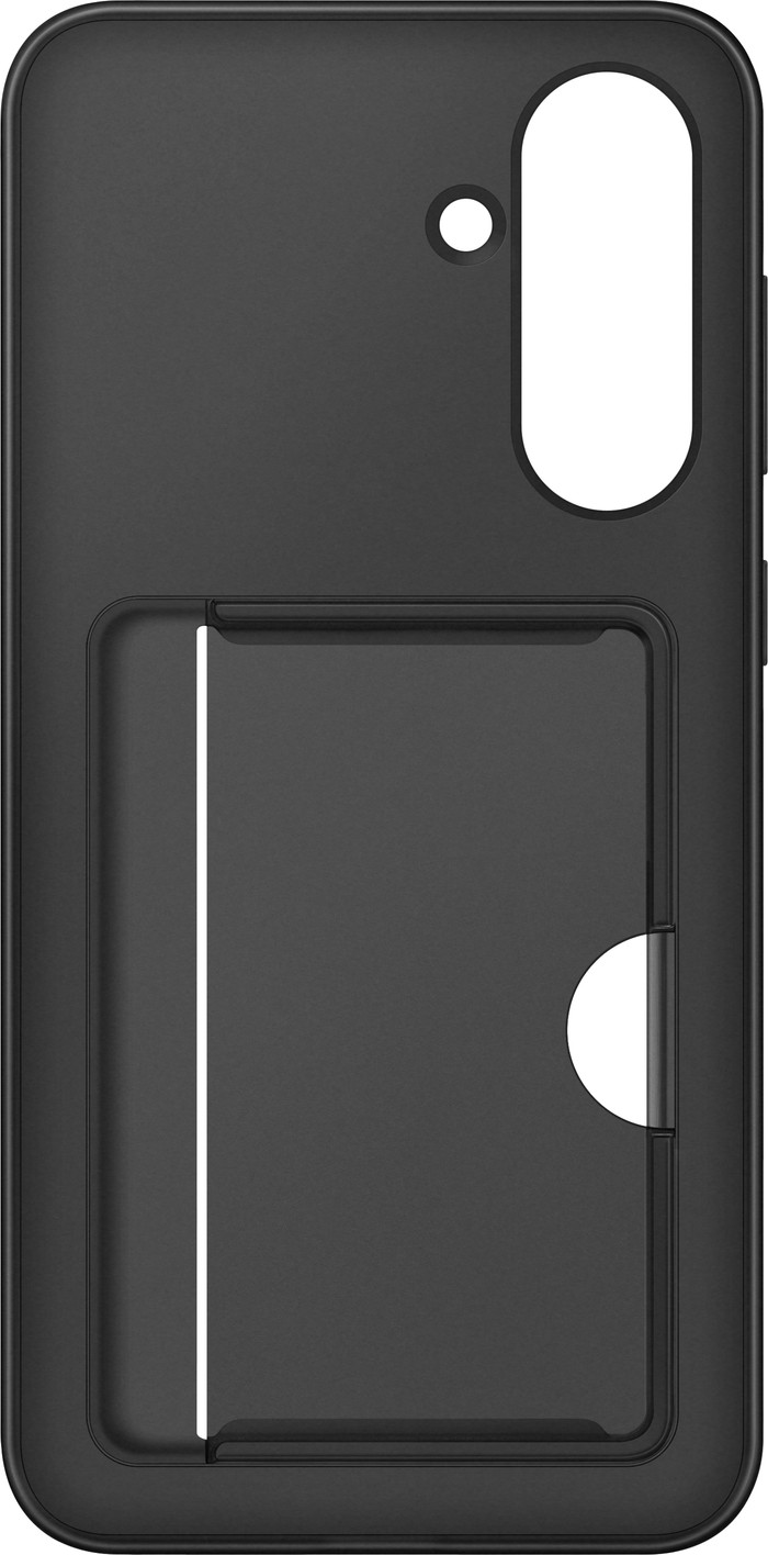 Samsung Galaxy A56 Card Slot Back Cover Zwart voorkant