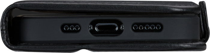 DBramante1928 Copenhagen Slim iPhone 16e Book Case Leer Zwart onderkant