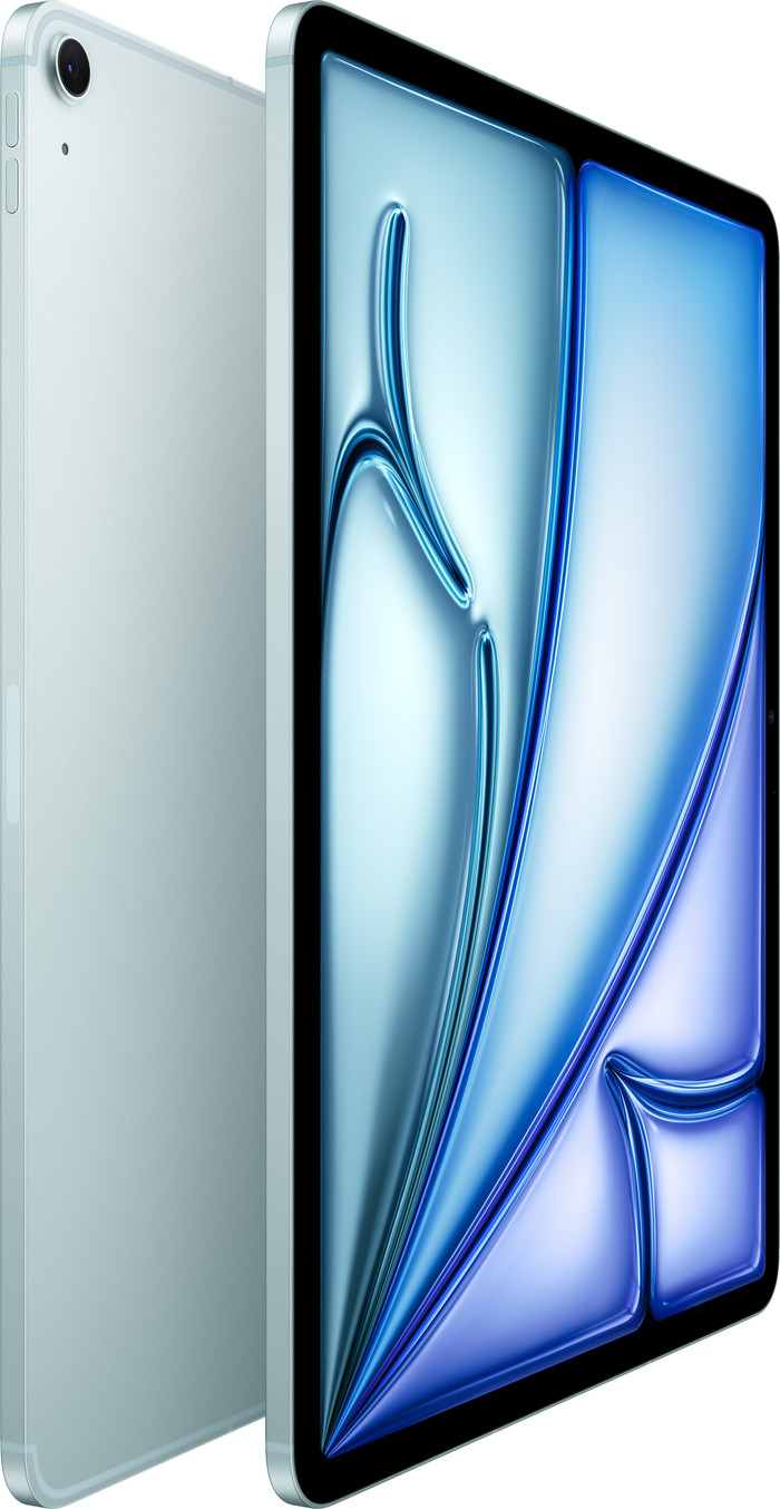 Apple iPad Air (2025) 13 inches 512GB WiFi + 5G Blue left side