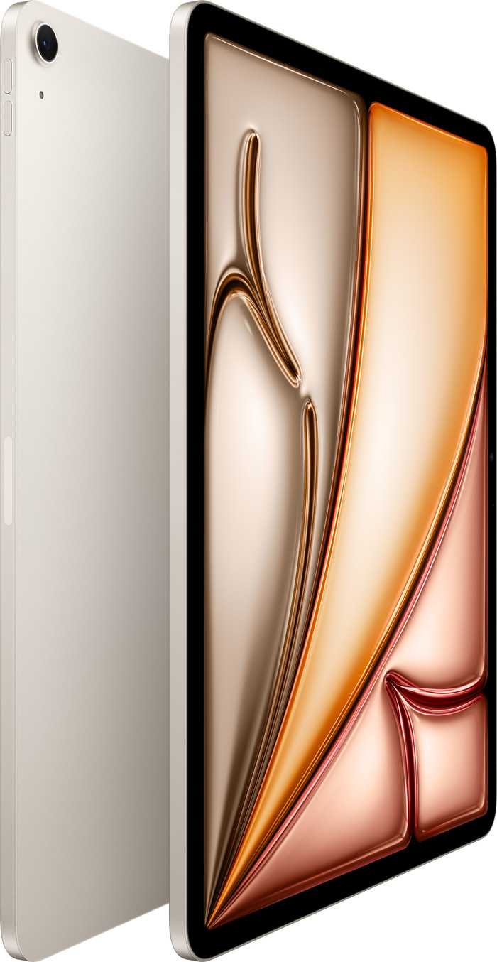 Apple iPad Air (2025) 13 inch 128GB Wifi + 5G Witgoud linkerkant