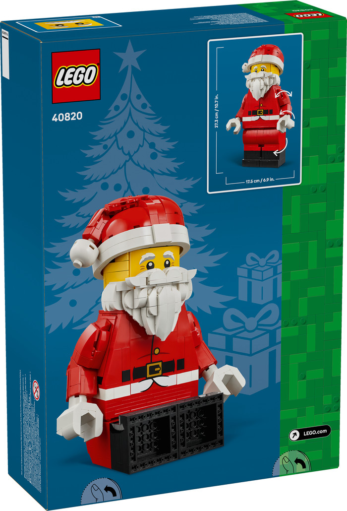 LEGO Grote Minifiguur van de Kerstman 40820 verpakking