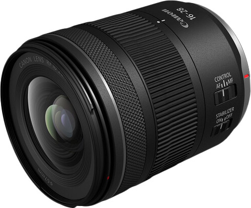 Canon RF 16-28mm f/2.8 IS STM bovenkant