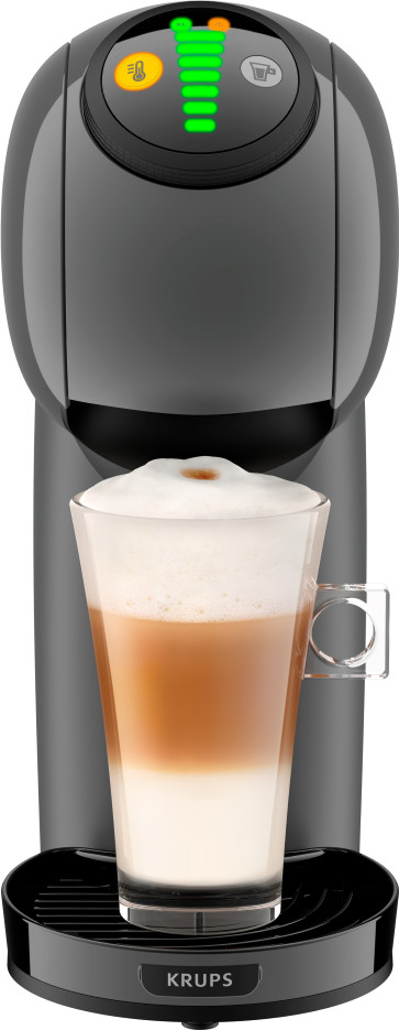 Krups Genio S YY5895FD Antraciet + Koffie voorkant