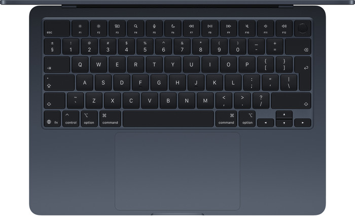 Apple MacBook Air 13 inches (2025) M4 (10 CPU/10 GPU) 24GB/512GB Midnight AZERTY top