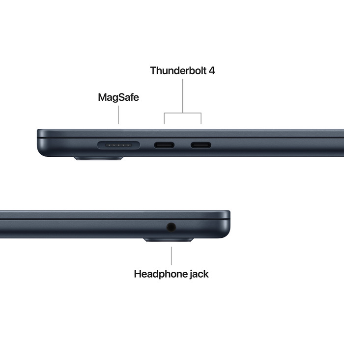 Apple MacBook Air 15 inch (2025) M4 (10 CPU/10 GPU) 16GB/512GB Middernacht QWERTY visual leverancier