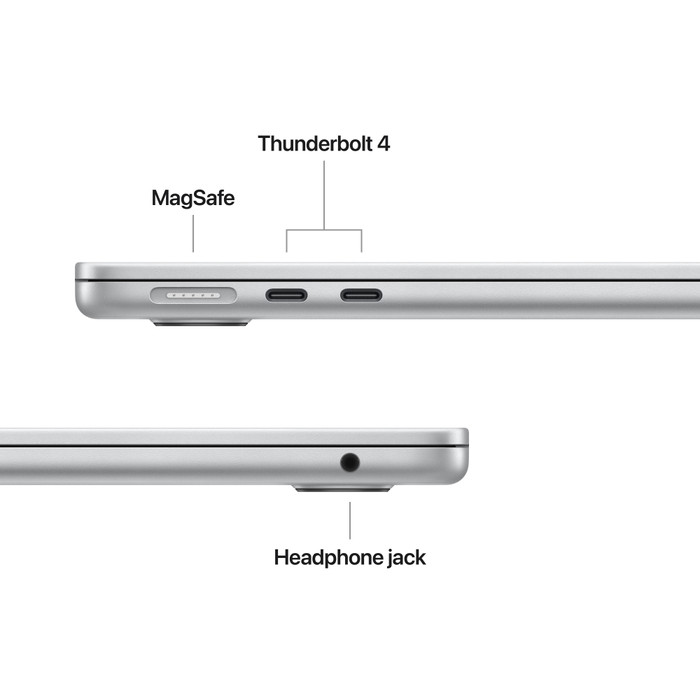 Apple MacBook Air 13 inches (2025) M4 (10 Core CPU/10 Core GPU) 16GB/512GB Silver AZERTY visual supplier