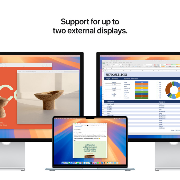 Apple MacBook Air 13 inches (2025) M4 (10 Core CPU/10 Core GPU) 16GB/512GB Silver AZERTY visual supplier