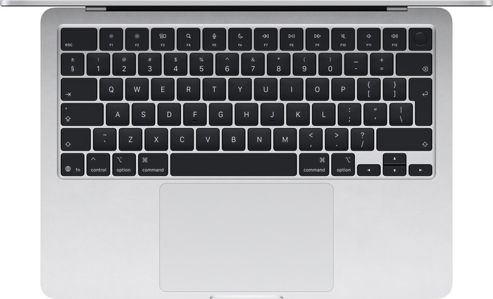 Apple MacBook Air 13 inches (2025) M4 (10 Core CPU/10 Core GPU) 16GB/512GB Silver AZERTY top