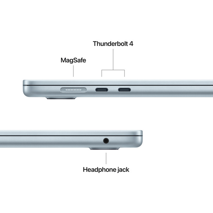 Apple MacBook Air 15 inch (2025) M4 (10 CPU/10 GPU) 16GB/256GB Hemelsblauw AZERTY visual leverancier