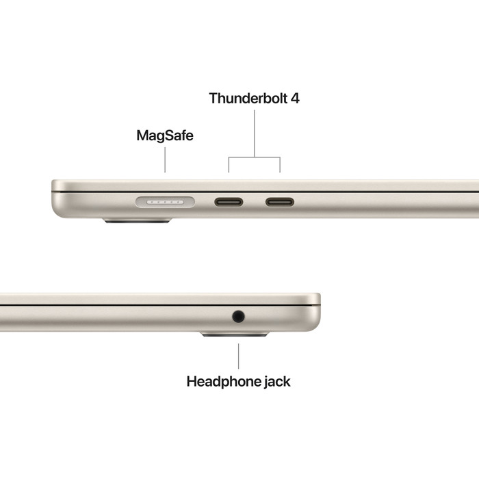 Apple MacBook Air 15 inch (2025) M4 (10 CPU/10 GPU) 24GB/512GB Sterrenlicht QWERTY visual leverancier