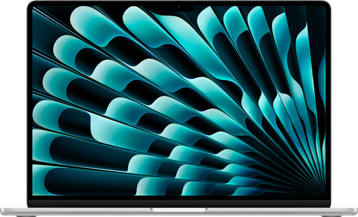 Apple MacBook Air 15 inch (2025) M4 (10 core CPU/10 core GPU) 16GB/256GB Zilver QWERTY Main Image