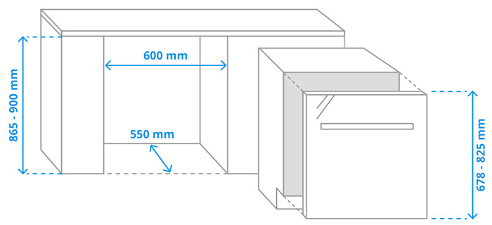 AEG FSE75748P / Inbouw / Volledig / Nishoogte 82 - 90 cm null