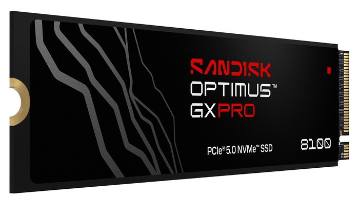 SANDISK Optimus GX PRO 8100 8TB PCIe 5.0 NVMe SSD voorkant