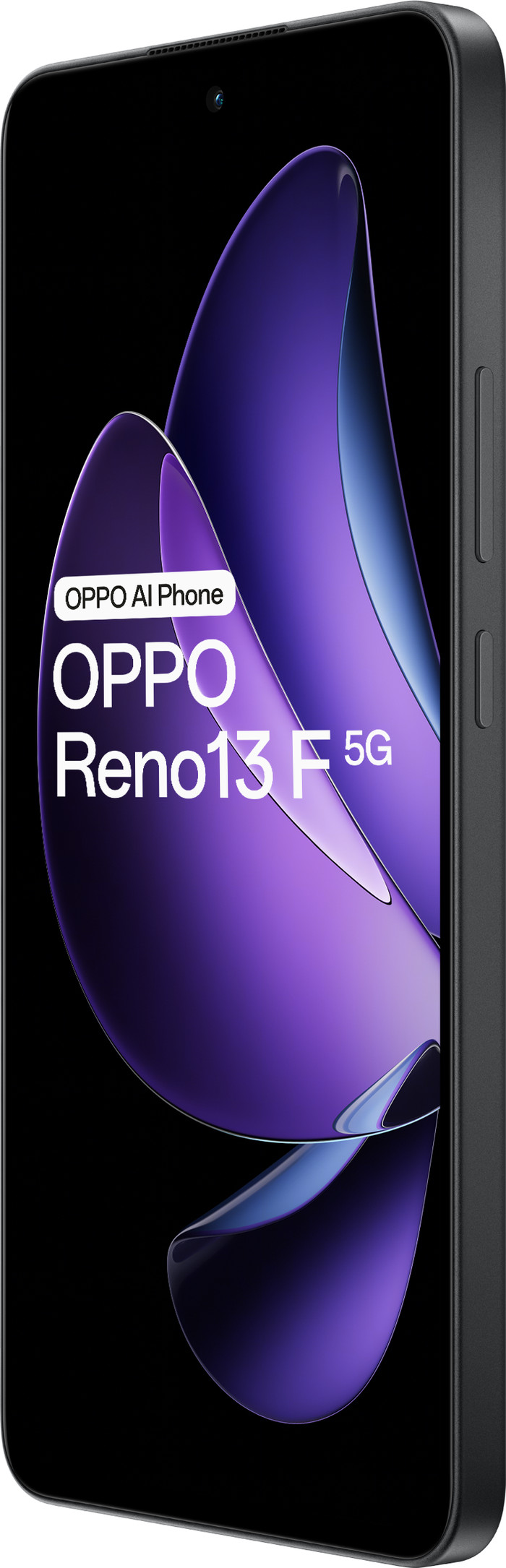 OPPO Reno 13 F 256GB Zwart 5G + OPPO SuperVOOC Oplader 45W rechterkant
