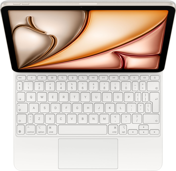 Apple iPad Air (2025) 11 inch 256GB Wifi Space Gray + Apple Magic Keyboard QWERTY Wit bovenkant