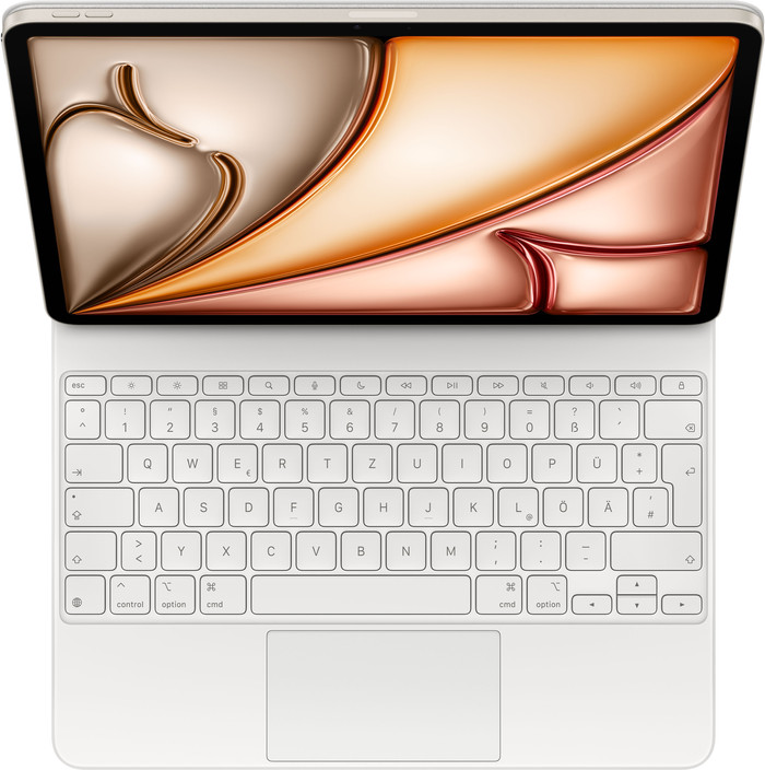 Apple Magic Keyboard iPad Air 13" (2025/2024) QWERTZ Weiß oberseite