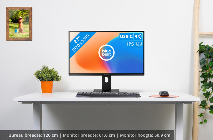 BlueBuilt 27 inch Full HD Monitor met USB C visual Coolblue 1