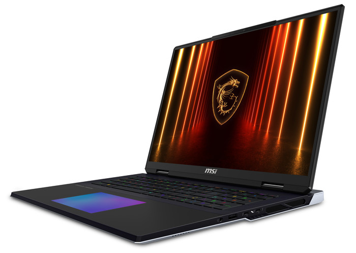 MSI Titan 18 HX AI A2XWJG-235BE AZERTY right side