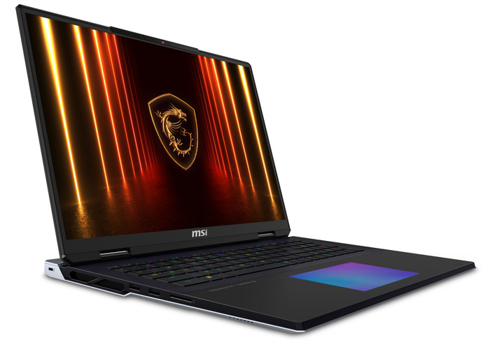 MSI Titan 18 HX AI A2XWJG-235BE AZERTY left side