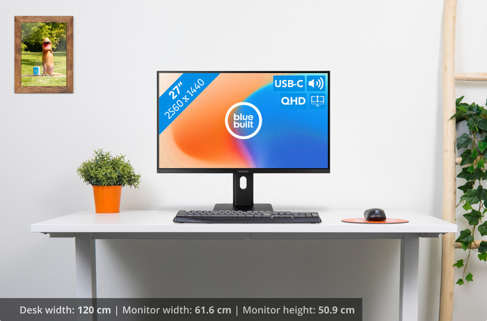 BlueBuilt 27-inch Quad HD Monitor with USB-C visual Coolblue 1