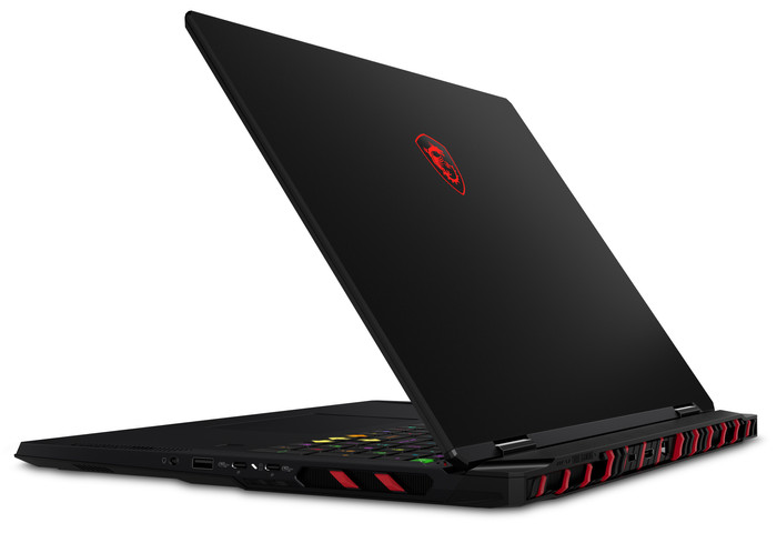 MSI Raider A18 HX A9WJG-014NL achterkant