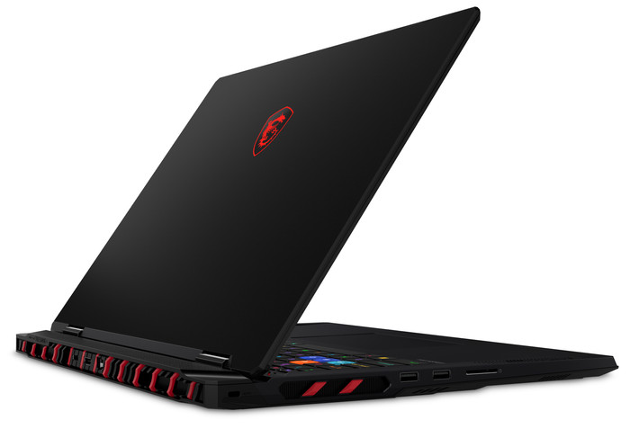 MSI Raider A18 HX A9WJG-014NL achterkant
