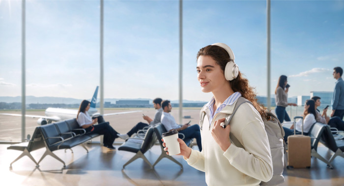 soundcore Space One Pro White product in use