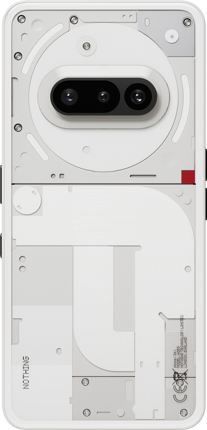 Nothing Phone (3a) 128GB Wit 5G + Nothing Power Delivery Oplader 45W Wit achterkant
