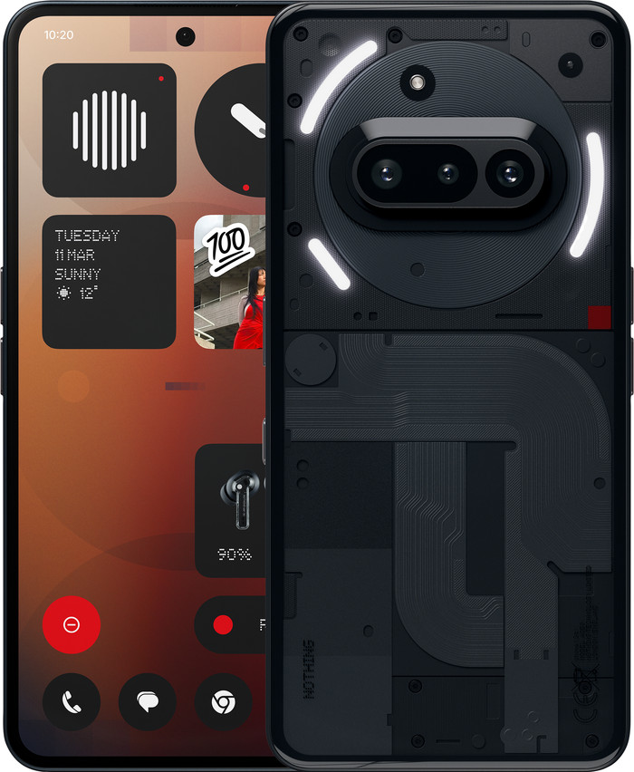 Nothing Phone (3a) 128GB Zwart 5G Main Image