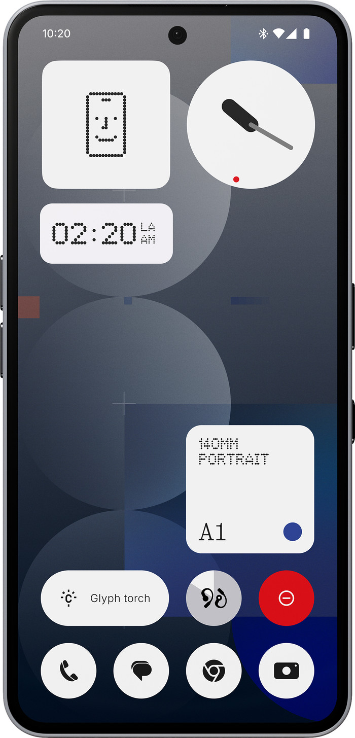 Nothing Phone (3a) Pro 256GB Grijs 5G voorkant