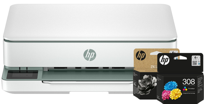 HP ENVY 6130e + 1 extra zwarte XL + 1 kleuren cartridge Main Image