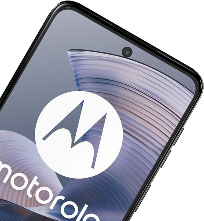 Motorola Moto G55 256GB Zwart 5G + Just in Case Tempered Glass Screenprotector detail