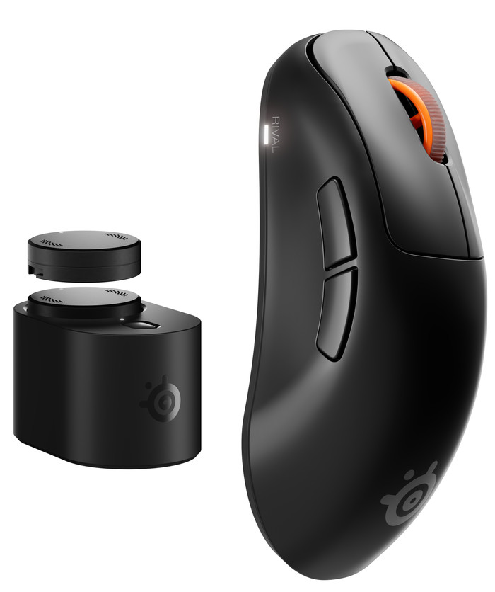 SteelSeries Sensei Pro WL Mini Draadloze Gaming Muis Zwart samengesteld product