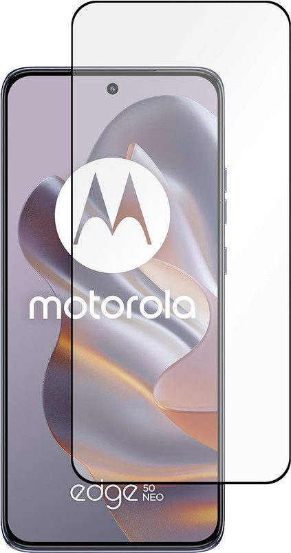 Just In Case Tempered Glass Motorola Edge 50 Neo Screenprotector Zwart Main Image