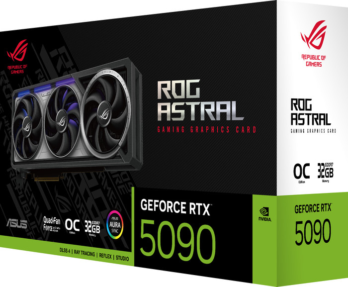 ASUS ROG Astral GeForce RTX 5090 OC 32GB verpakking