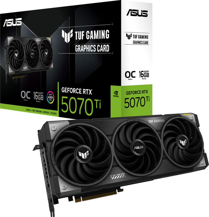 ASUS TUF Gaming GeForce RTX 5070 Ti OC 16GB verpakking