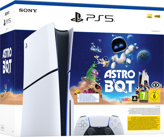 PlayStation 5 Slim Disc Edition + Astro Bot Main Image