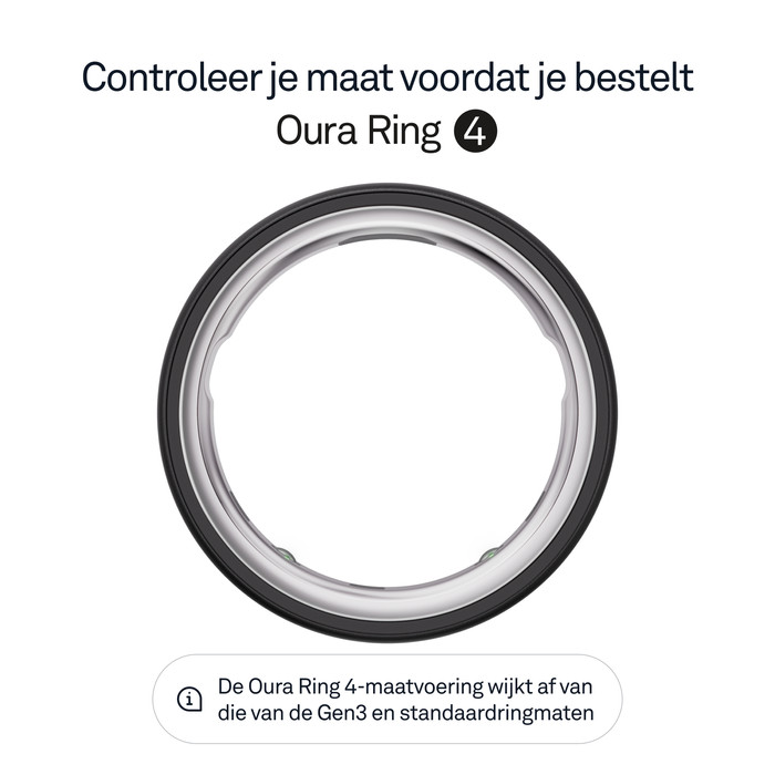 Oura Ring 4 Maat 10 Grijs visual leverancier