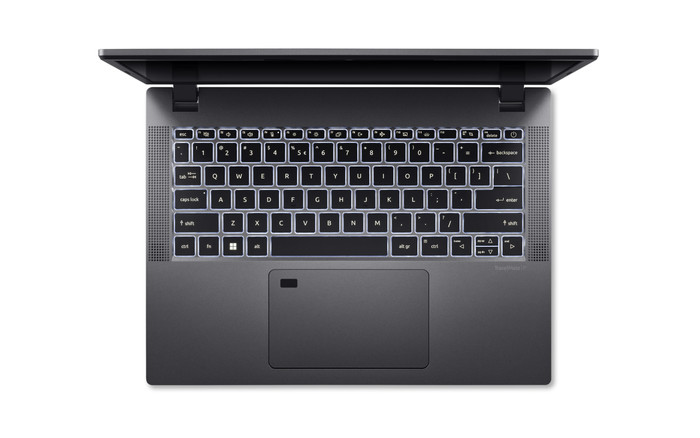Acer TravelMate P2 16 TMP216-51-G2-TCO-53UX QWERTY bovenkant