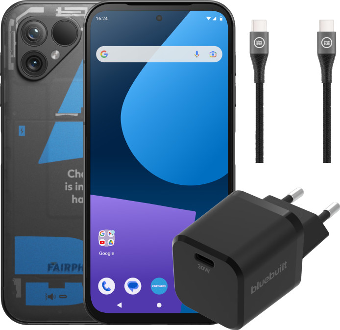 Fairphone 5 256GB Transparant 5G + Oplaadpakket Main Image