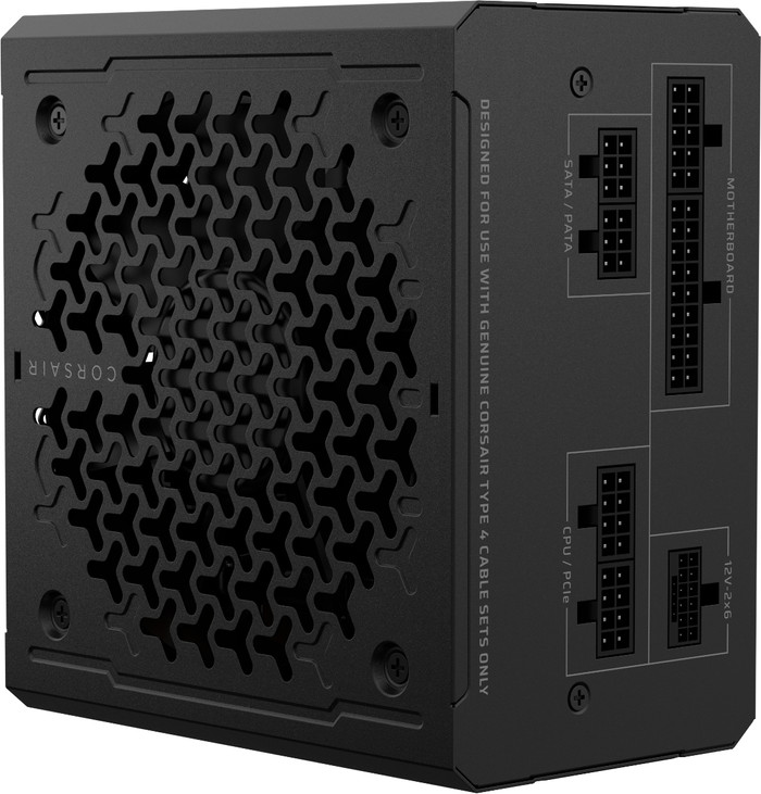 Corsair RM650e (2025) Cybenetics Gold bovenkant
