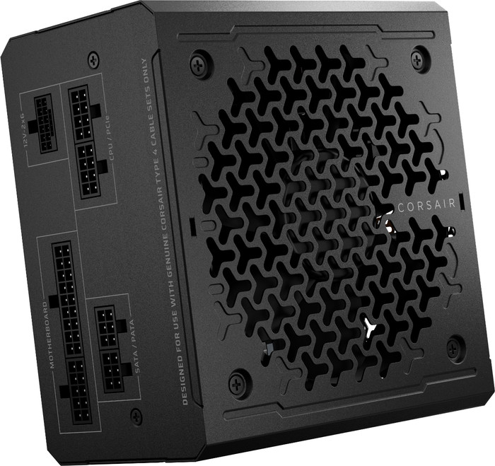 Corsair RM650e (2025) Cybenetics Gold bovenkant