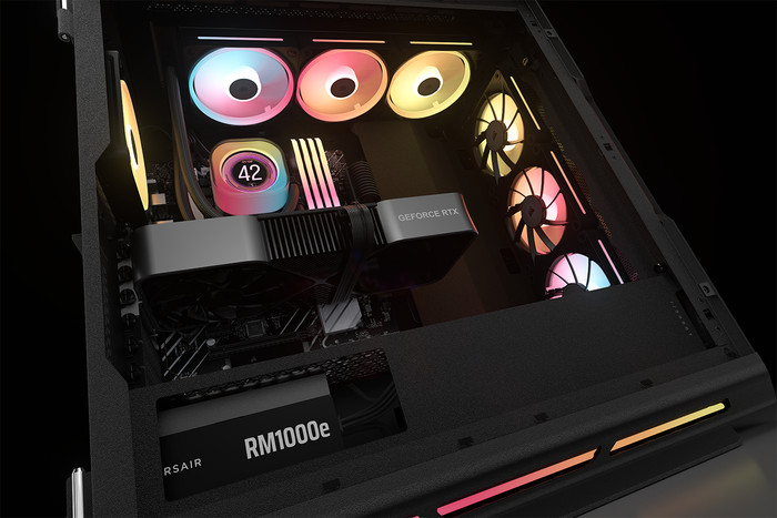 Corsair RM1000e (2025) Cybenetics Gold visual leverancier