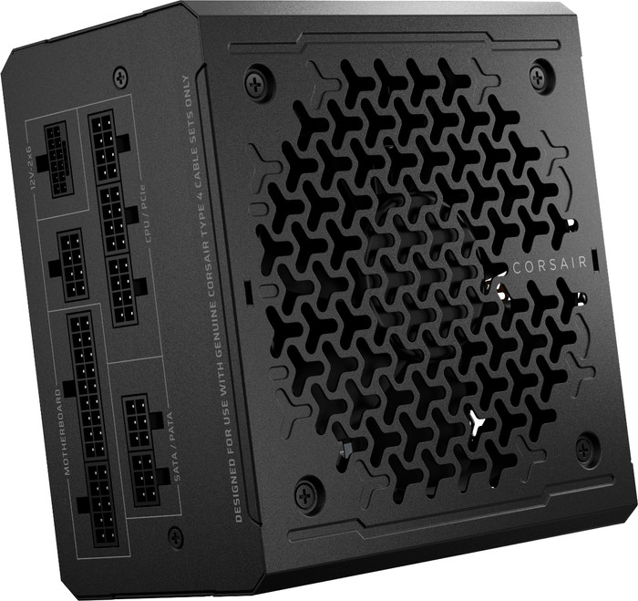 Corsair RM1000e (2025) Cybenetics Gold bovenkant